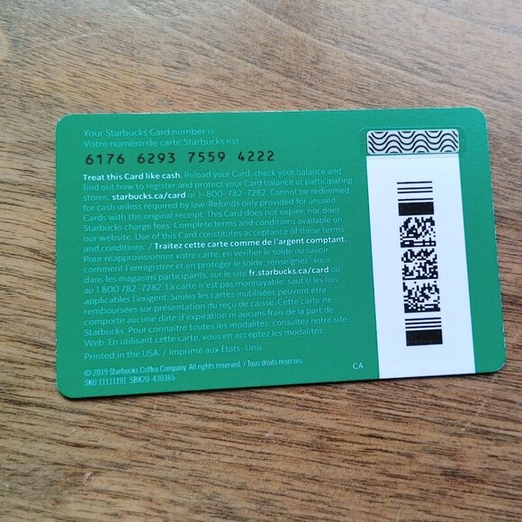 2019 Starbucks Gift Card St. Patrick's Day YOU SHAM ROCK Clovers EMPTY - Picture 2 of 2